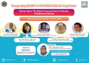 Webinar Peran Guru TK dalam Inovasi Seni & Gerak, Kolaborasi Game